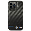 BMW BMHCP14L22NBCK ümbris iPhone 14 Pro, must, Leather Carbon