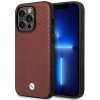 BMW BMHMP14X22RFGR Leather Diamond Pattern MagSafe ümbris telefonile Apple iPhone 14 Pro Max 6,7″, bordoo