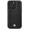 BMW BMHMP14L22RFGK Leather Diamond Pattern MagSafe ümbris telefonile Apple iPhone 14 Pro 6,1″, must