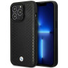 BMW BMHMP14X22RFGK Leather Diamond Pattern MagSafe ümbris telefonile Apple iPhone 14 Pro Max 6,7″, must