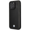 BMW BMHMP14X22RFGK Leather Diamond Pattern MagSafe ümbris telefonile Apple iPhone 14 Pro Max 6,7″, must