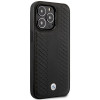 BMW BMHMP14X22RFGK Leather Diamond Pattern MagSafe ümbris telefonile Apple iPhone 14 Pro Max 6,7″, must
