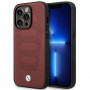 BMW BMHMP14X22RPSR Leather Seats Pattern MagSafe ümbris telefonile Apple iPhone 14 Pro Max 6,7″, bordoo
