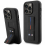 BMW BMHCP14L22GSLK Grip Stand Hot Stamp kõva ümbris, sobib mudelile Apple iPhone 14 Pro, must
