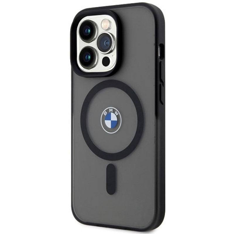 BMW BMHMP14LDSLK Signature MagSafe kõva ümbris, sobib mudelile Apple iPhone 14 Pro, must