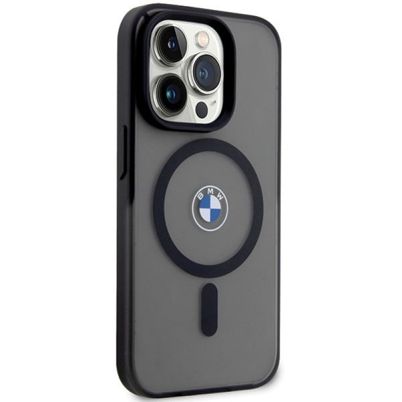 BMW BMHMP14LDSLK Signature MagSafe kõva ümbris, sobib mudelile Apple iPhone 14 Pro, must