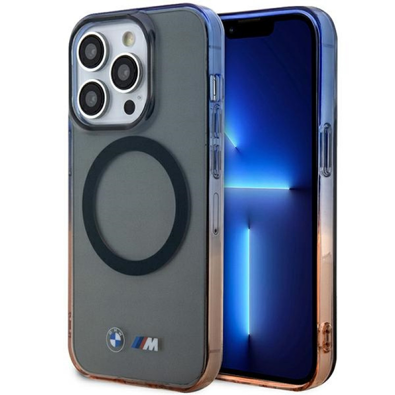 BMW BMHMP14LHTGE Gradient Bumper MagSafe kõva ümbris, sobib mudelile Apple iPhone 14 Pro, hall
