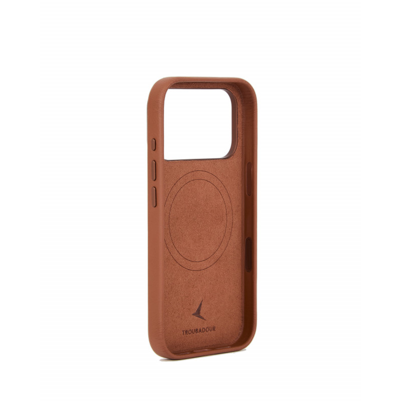 Mujjo Troubadour nahkümbris Apple iPhone 18 Pro / 17 Pro jaoks, MagSafe, helepruun