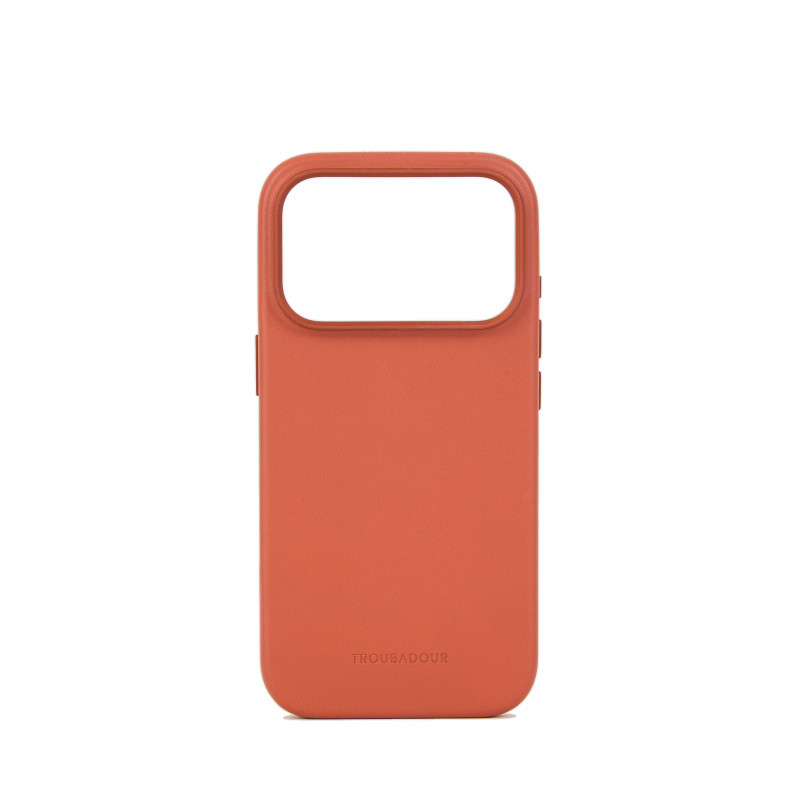 Mujjo Troubadour nahkümbris Apple iPhone 18 Pro / 17 Pro jaoks, MagSafe, terrakotavärvi