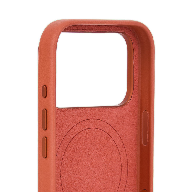 Mujjo Troubadour nahkümbris Apple iPhone 18 Pro / 17 Pro jaoks, MagSafe, terrakotavärvi