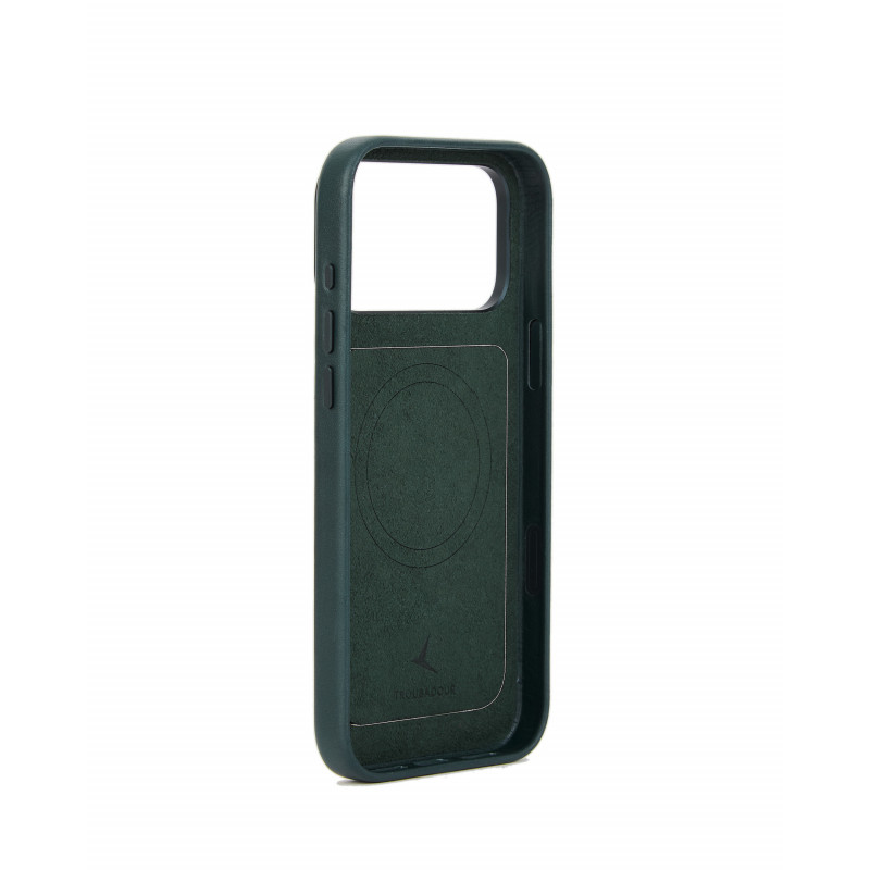 Mujjo Troubadour Modular Leather Case nahkümbris Apple iPhone 18 Pro Max / 17 Pro Max jaoks, MagSafe, obsidiaanroheline