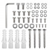 Maclean MC-200 W projektori laekinnitus, teras, 54–320 mm, kuni 13,5 kg, valge