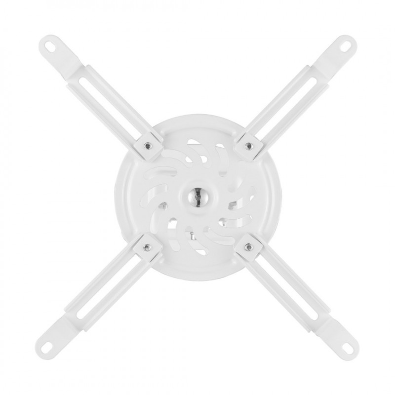 Maclean MC-200 W projektori laekinnitus, teras, 54–320 mm, kuni 13,5 kg, valge