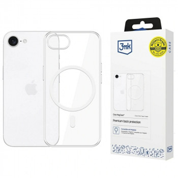 3MK Clear MagCase Apple iPhone 17e / 16e MagSafe ümbris, läbipaistev