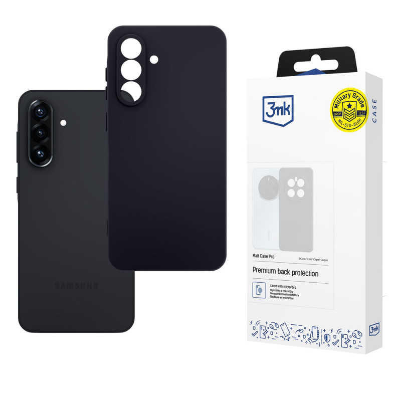 3MK Matt Case Pro Samsung Galaxy A36 5G ümbris, must