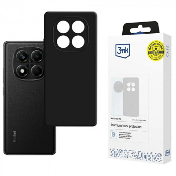 3MK Matt Case Pro ümbris Xiaomi Redmi Note 14 Pro 4G jaoks, must