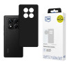 3MK Matt Case Pro ümbris Xiaomi Redmi Note 14 Pro 4G jaoks, must