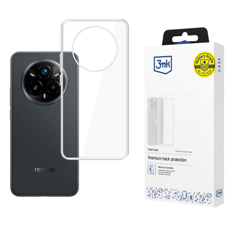 3MK Clear Case telefoniümbris Realme 14 Pro+ jaoks, läbipaistev