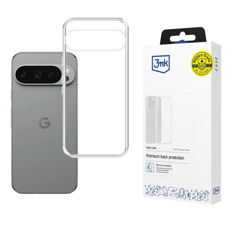 3MK Clear Case telefoniümbris Google Pixel 10 / Pixel 10 Pro jaoks, läbipaistev