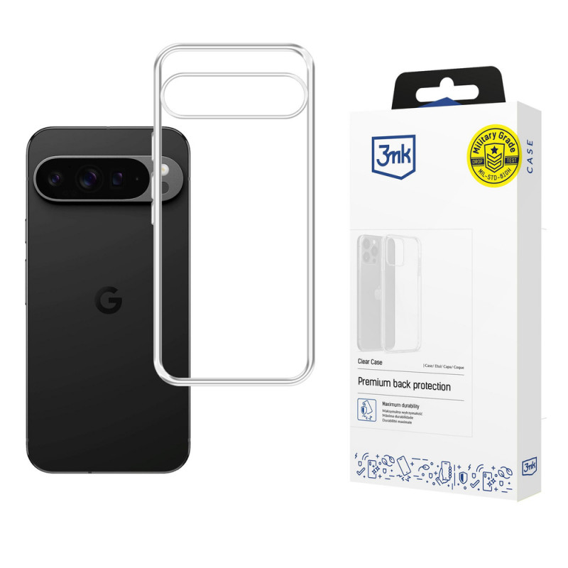 3MK Clear Case ümbris Google Pixel 10 Pro XL jaoks, läbipaistev
