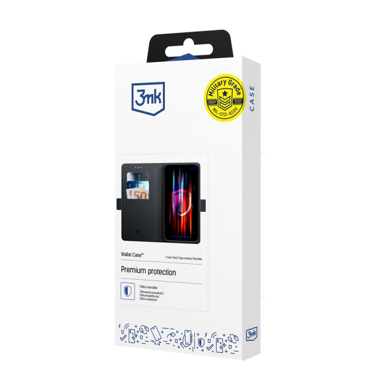 3MK Wallet Case rahakotiümbris Xiaomi 15 Ultra jaoks, must