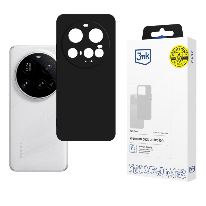 3MK Matt Case telefoniümbris Xiaomi 15 Ultra jaoks, must