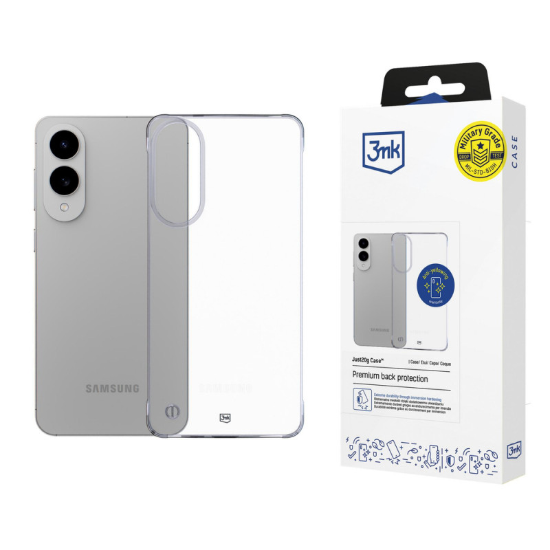 3MK Just20g Clear Case telefoniümbris Samsung Galaxy S25 Edge jaoks, läbipaistev