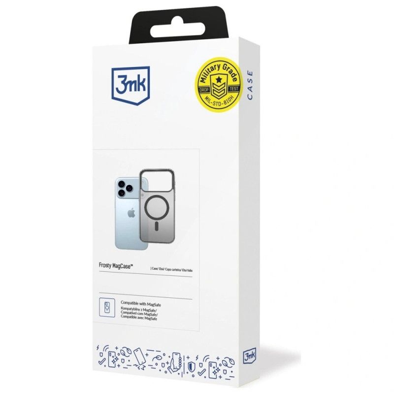 3mk Frosty MagCase ümbris Apple iPhone 17 Pro Max, must