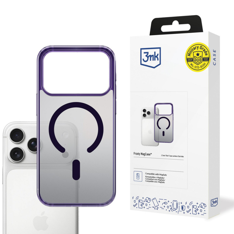 3mk Frosty MagCase ümbris Apple iPhone 17 Pro Max, lilla