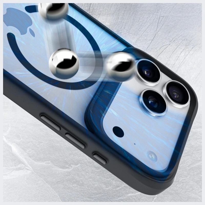 3mk Satin Armor MagCase ümbris Apple iPhone 17 Pro Max, läbipaistev must