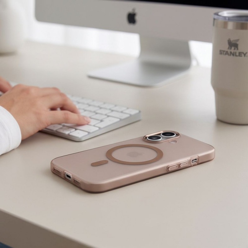Tech-Protect MagZero MagSafe ümbris Apple iPhone 17 jaoks, matt Desert Gold
