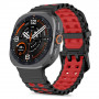 Tech-Protect Iconband Pro kellarihm Samsung Galaxy Watch Ultra 1 / 2 (2024-2026) jaoks, 47 mm, must ja punane