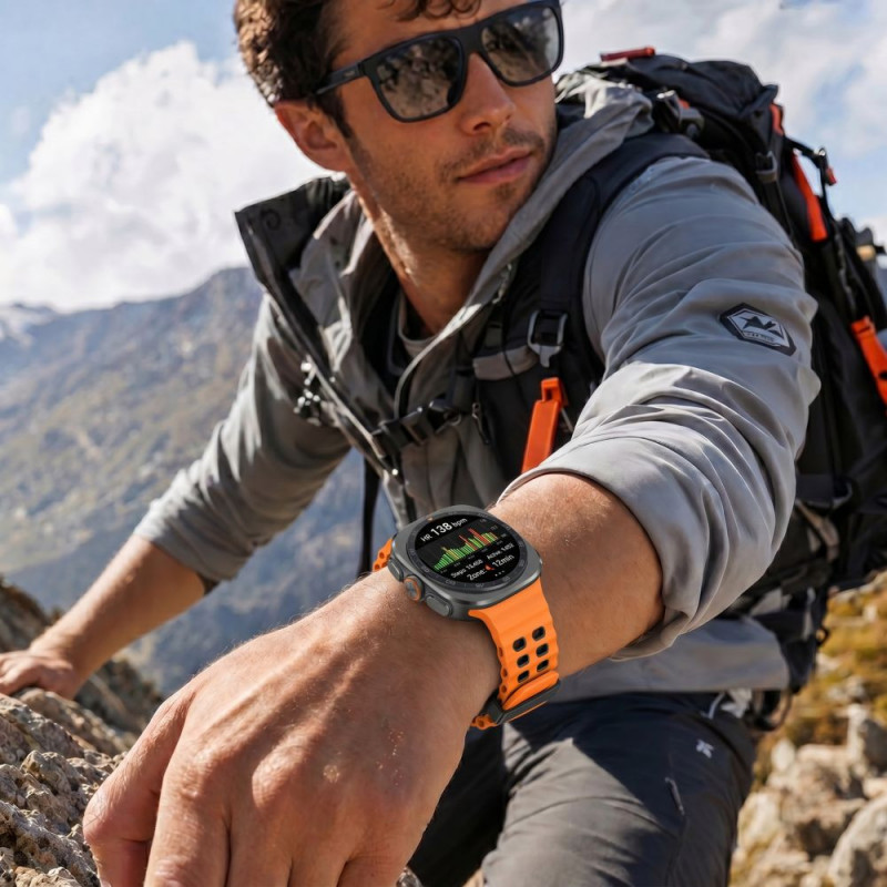 Tech-Protect Iconband Pro kellarihm Samsung Galaxy Watch Ultra 1 / 2 (2024-2026) jaoks, 47 mm, oranž ja must