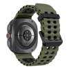 Tech-Protect Iconband Pro kellarihm Samsung Galaxy Watch Ultra 1 / 2 (2024-2026) jaoks, 47 mm, sõjaväeroheline ja must