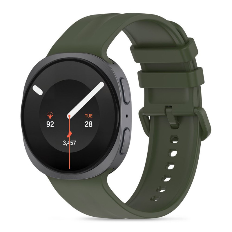 Tech-Protect Silicone Evo kellarihm Samsung Galaxy Watch 8 / 9 / Classic (40 / 44 / 46 mm) jaoks, sõjaväeroheline
