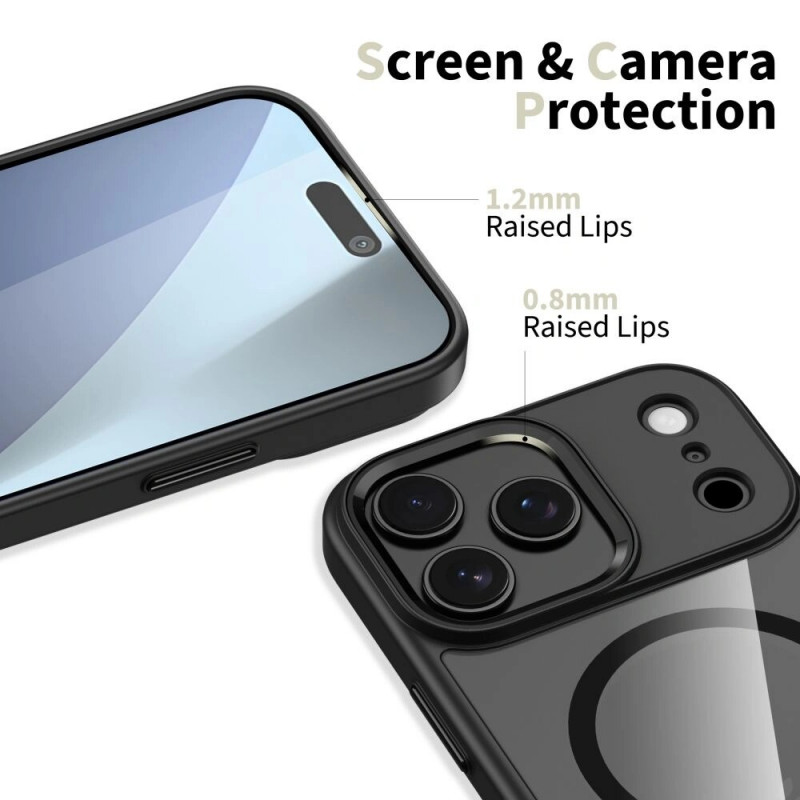 Tech-Protect MagMat MagSafe ümbris Apple iPhone 17 Pro Max'ile, must/läbipaistev