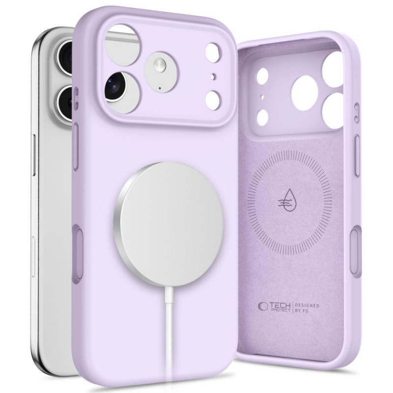 Tech-Protect Silicone MagSafe ümbris Apple iPhone 17 Pro'le, lilla, THP4521