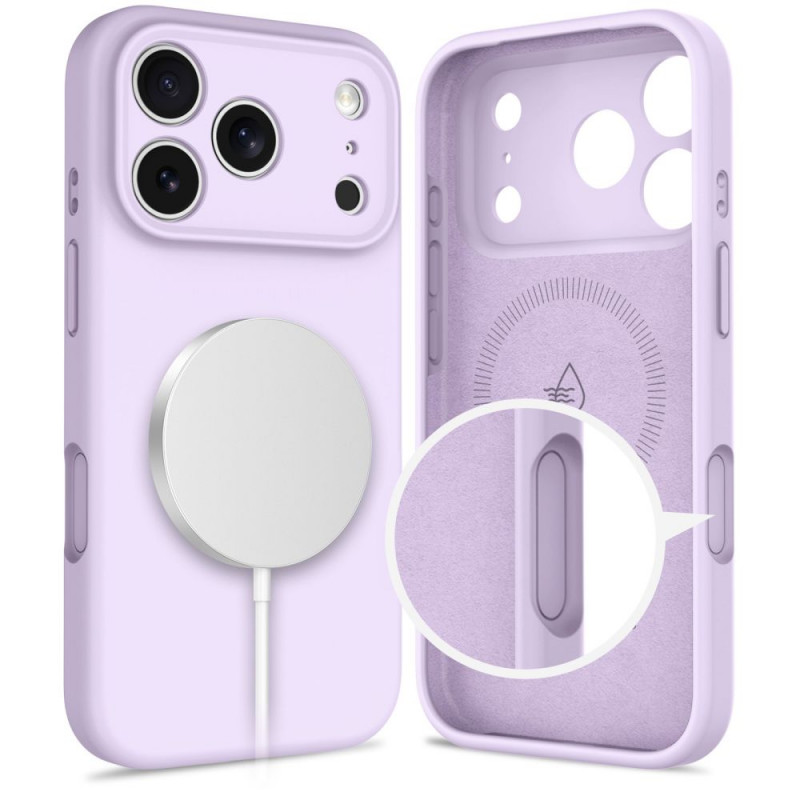 Tech-Protect Silicone MagSafe ümbris Apple iPhone 17 Pro'le, lilla, THP4521