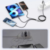Tech-Protect UltraBoost DNA 3-ühes kaabel USB-A - Lightning / USB-C / Micro-USB, 3 A, 120 cm, raudhall