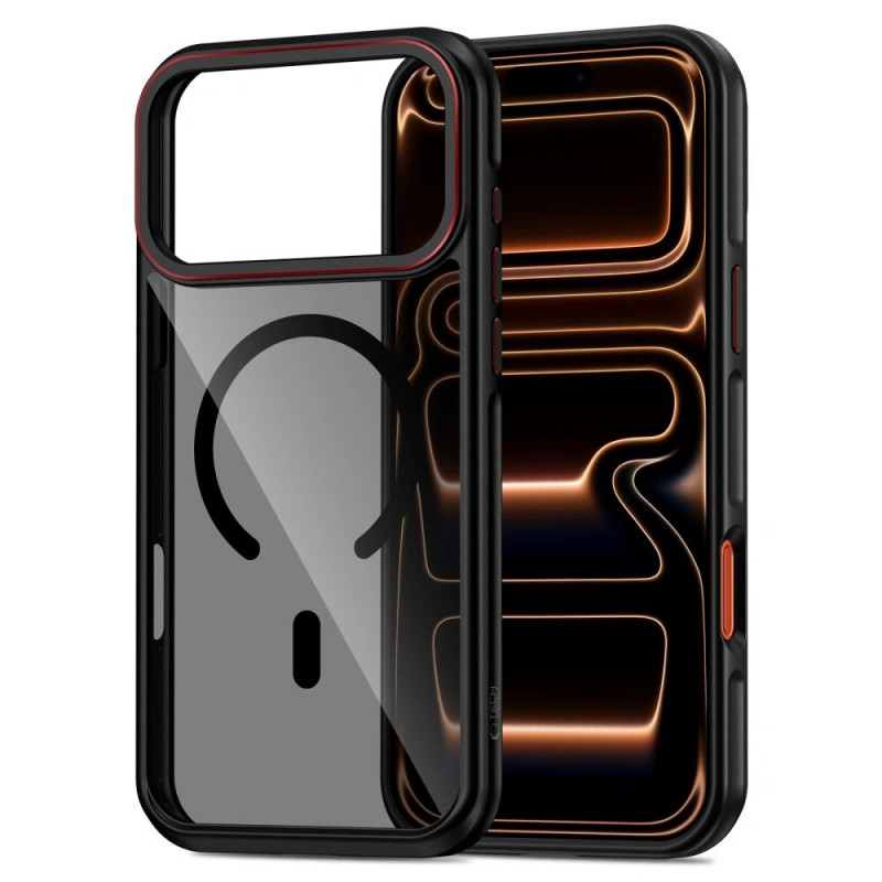 Tech-Protect MagHybrid MagSafe ümbris Apple iPhone 17 Pro jaoks, must/punane