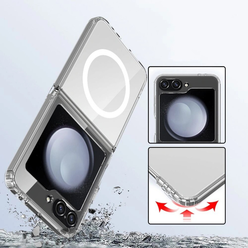 Tech-Protect Flexair Hybrid MagSafe ümbris Samsung Galaxy Z Flip 6 / 7 FE jaoks, läbipaistev