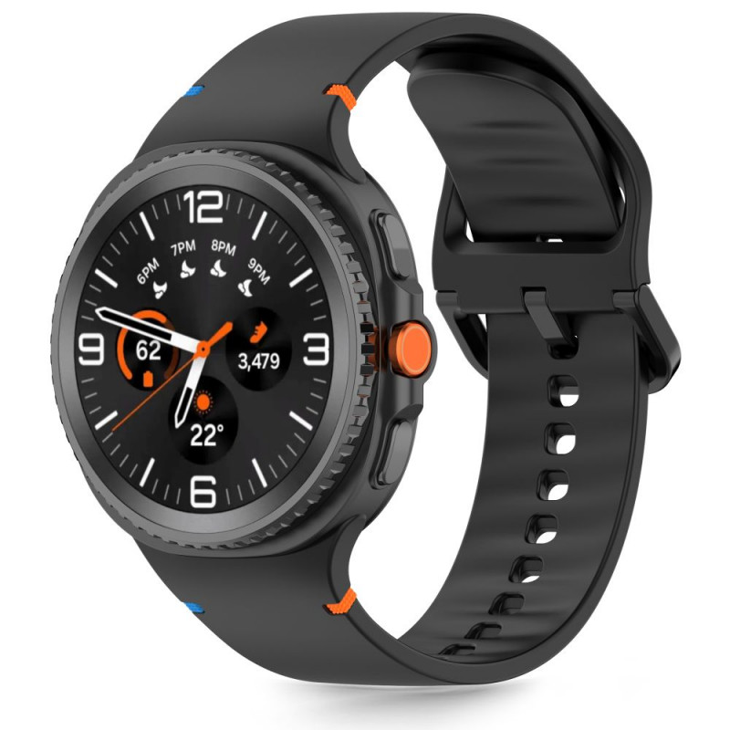 Tech-Protect Silicone rihm Samsung Galaxy Watch 8 / 9 / Classic 40/44/46 mm jaoks, must