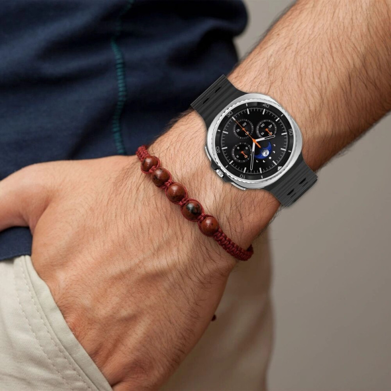 Tech-Protect Iconband Pro rihm Samsung Galaxy Watch 8 / 9 / Classic 40/44/46 mm jaoks, must