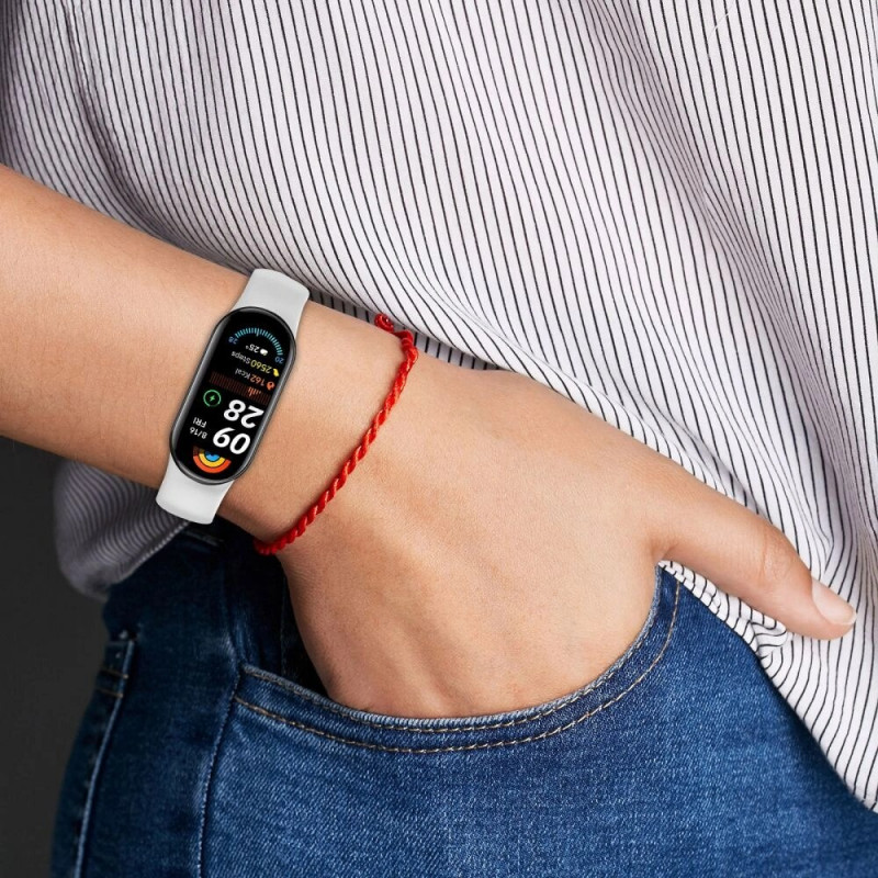 Tech-Protect Iconband Pure rihm Xiaomi Smart Band 8 / 9 / 10 / NFC jaoks, pehme mündiroheline