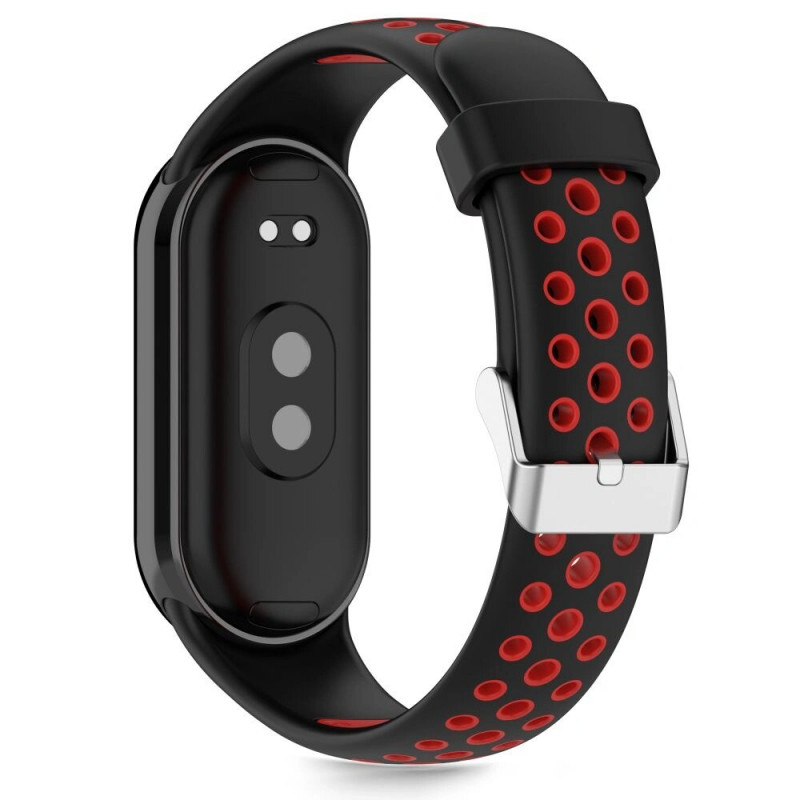 Tech-Protect IconBand Air rihm Xiaomi Smart Band 8 / 9 / 10 / NFC jaoks, must/punane