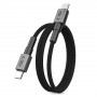 Tech-Protect Ultraboost DNA MagTwist USB-C kaabel PD 100W / 5A, 100 cm, raudhall