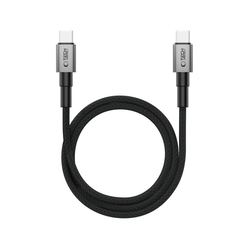 Tech-Protect Ultraboost DNA MagTwist USB-C kaabel PD 100W / 5A, 100 cm, raudhall
