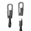 Tech-Protect Ultraboost DNA USB-C / USB-C kaabel võtmehoidjaga PD 60W / 3A, 17 cm, raudhall