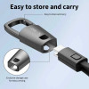 Tech-Protect Ultraboost DNA USB-C / USB-C kaabel võtmehoidjaga PD 60W / 3A, 17 cm, raudhall