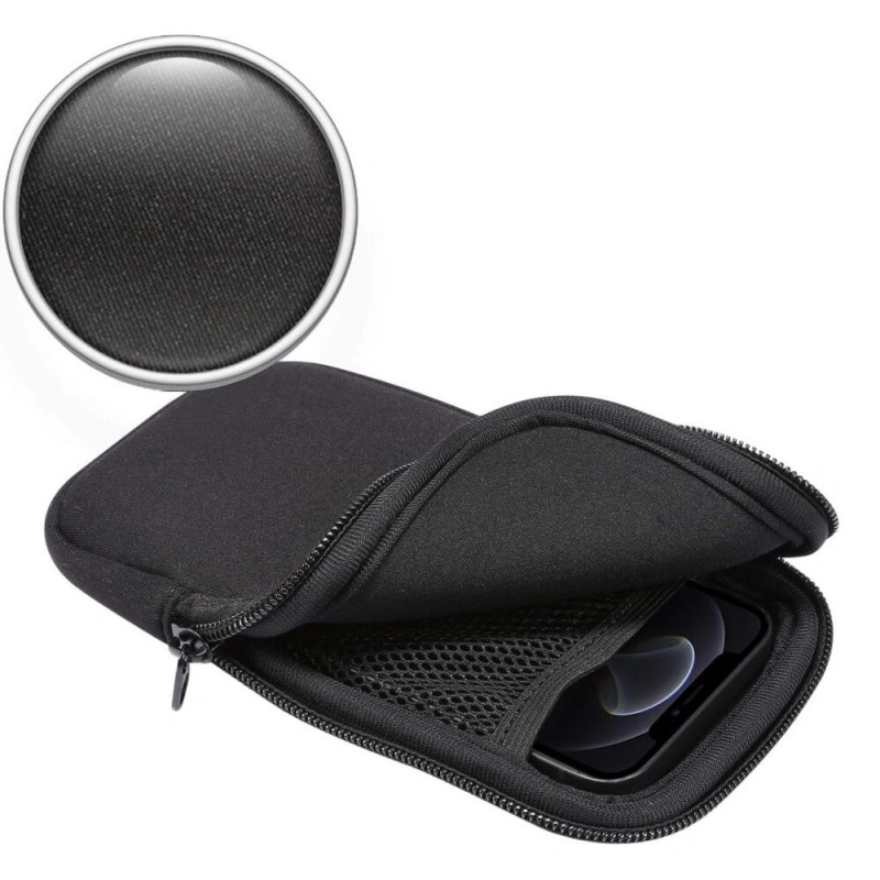 Tech-Protect SM70 universaalne telefoniümbris, 6,0-7,2 tolli, neopreen, kaelarihmaga, must